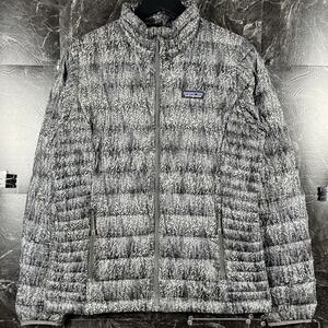 Patagonia Women's Grey Forest Down Sweater Puff Jacket Medium